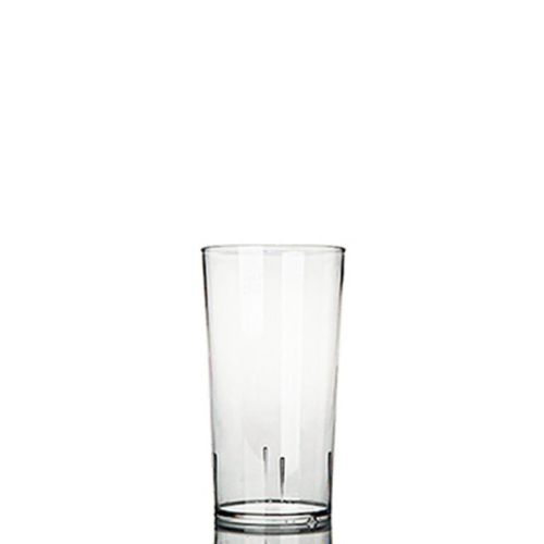 Plastic Festival Glass 25 cl. Dieses transparente Glas ist sowohl für Druck als auch für Gravur geeignet